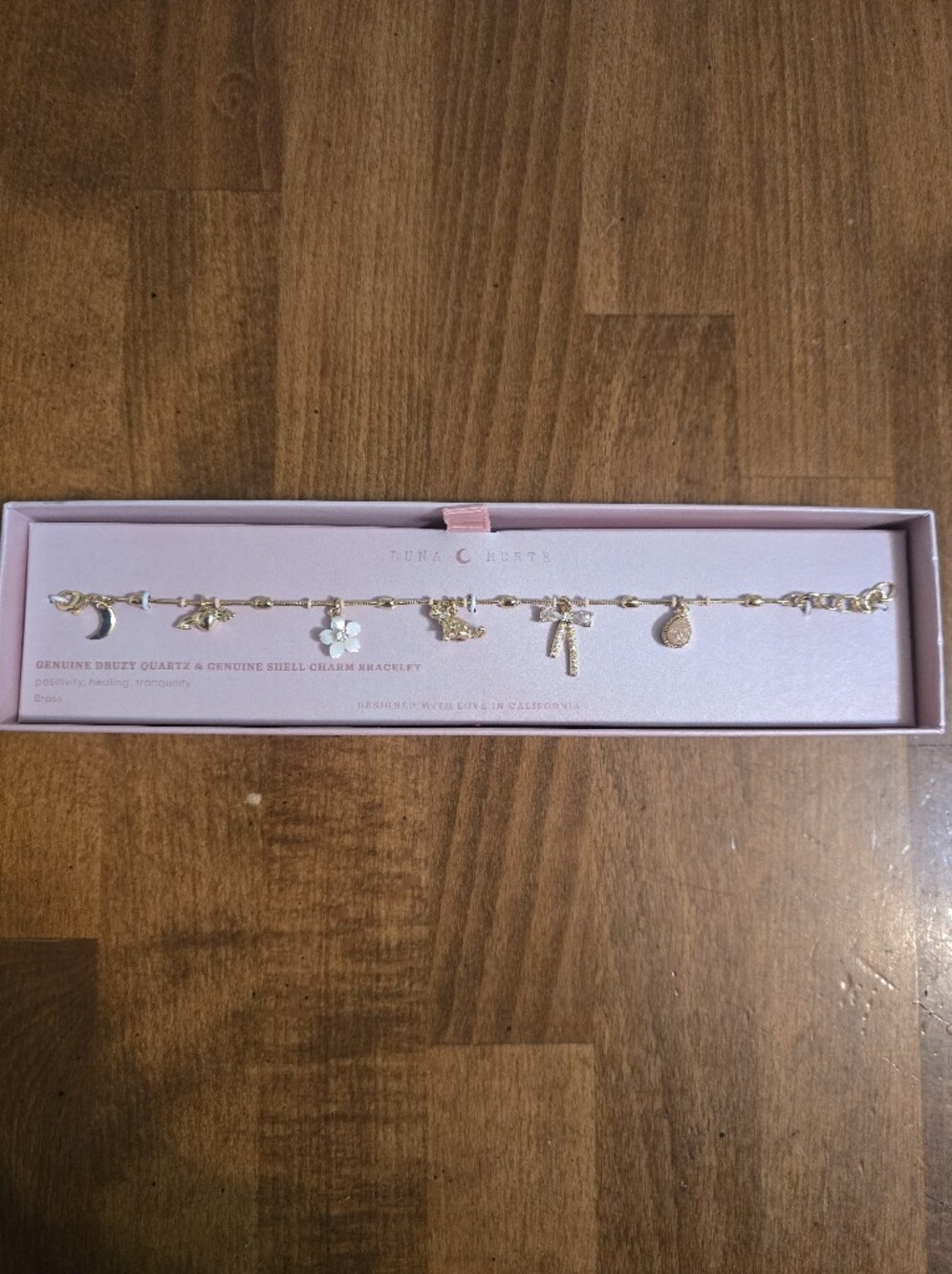 Gold Charm Bracelet By Luna Norte
